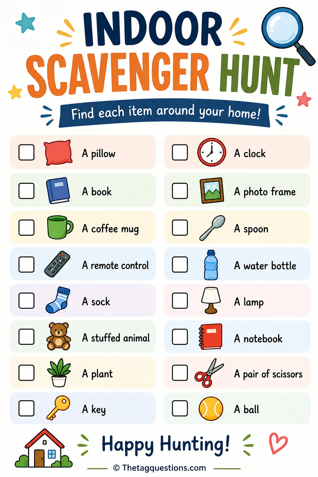 things to do with cousin scavenger hunt